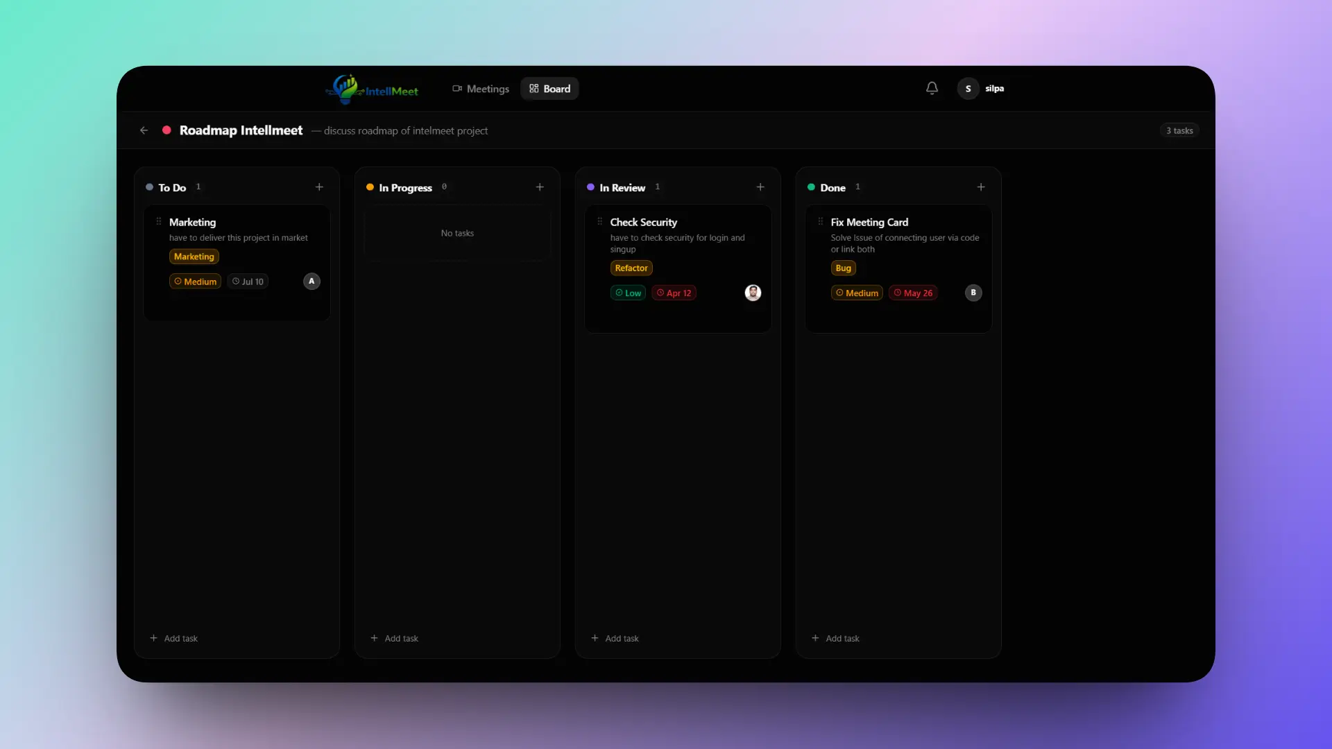 Kanban Board — Task Management